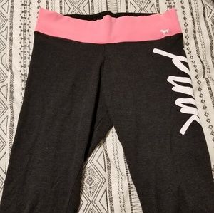 PINK Yoga capris